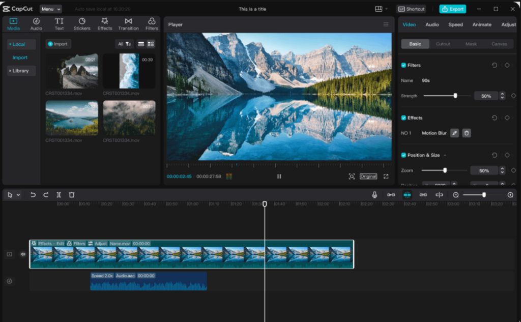 Best AI Software For Video Editing - Capcut